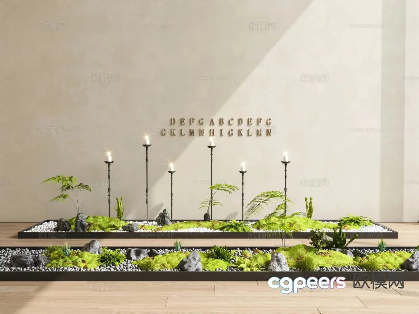 Landscape sketch plant landscaping 3D model