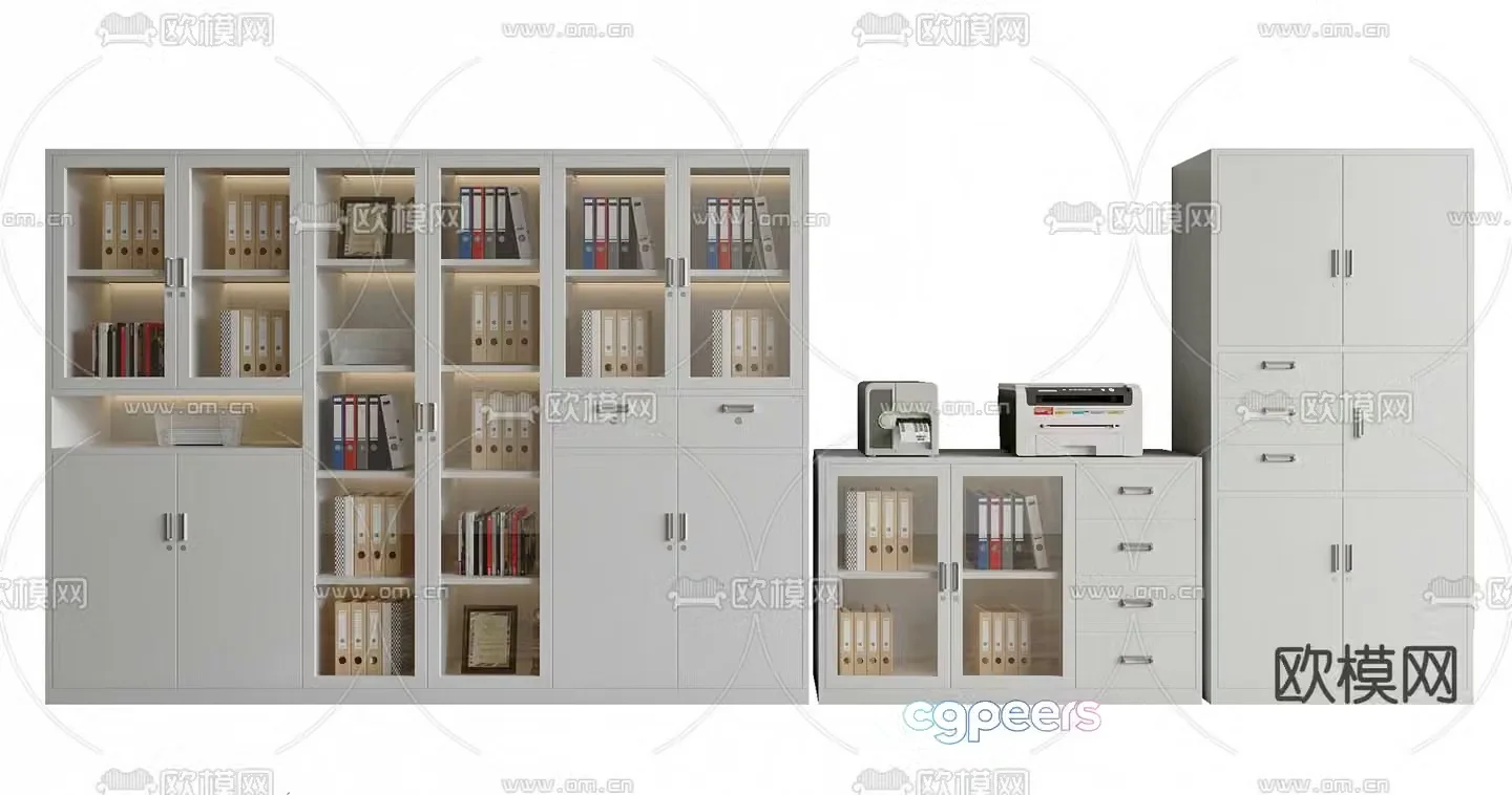 File cabinet filing cabinet information cabinet 3d model