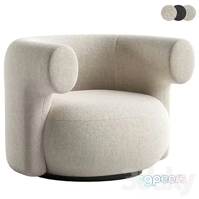 3ds Max Free – Burra armchair