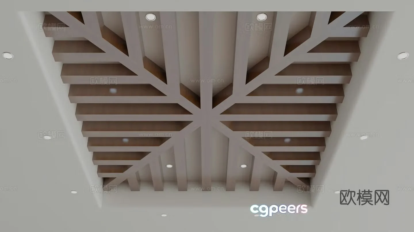 American ceiling 3D model