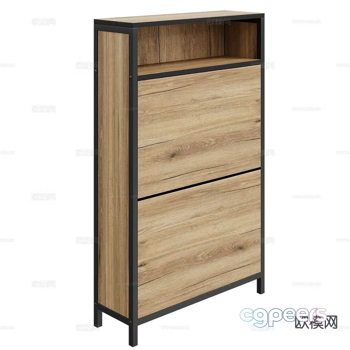 Nordic simple decorative cabinet hall cabinet 3D model