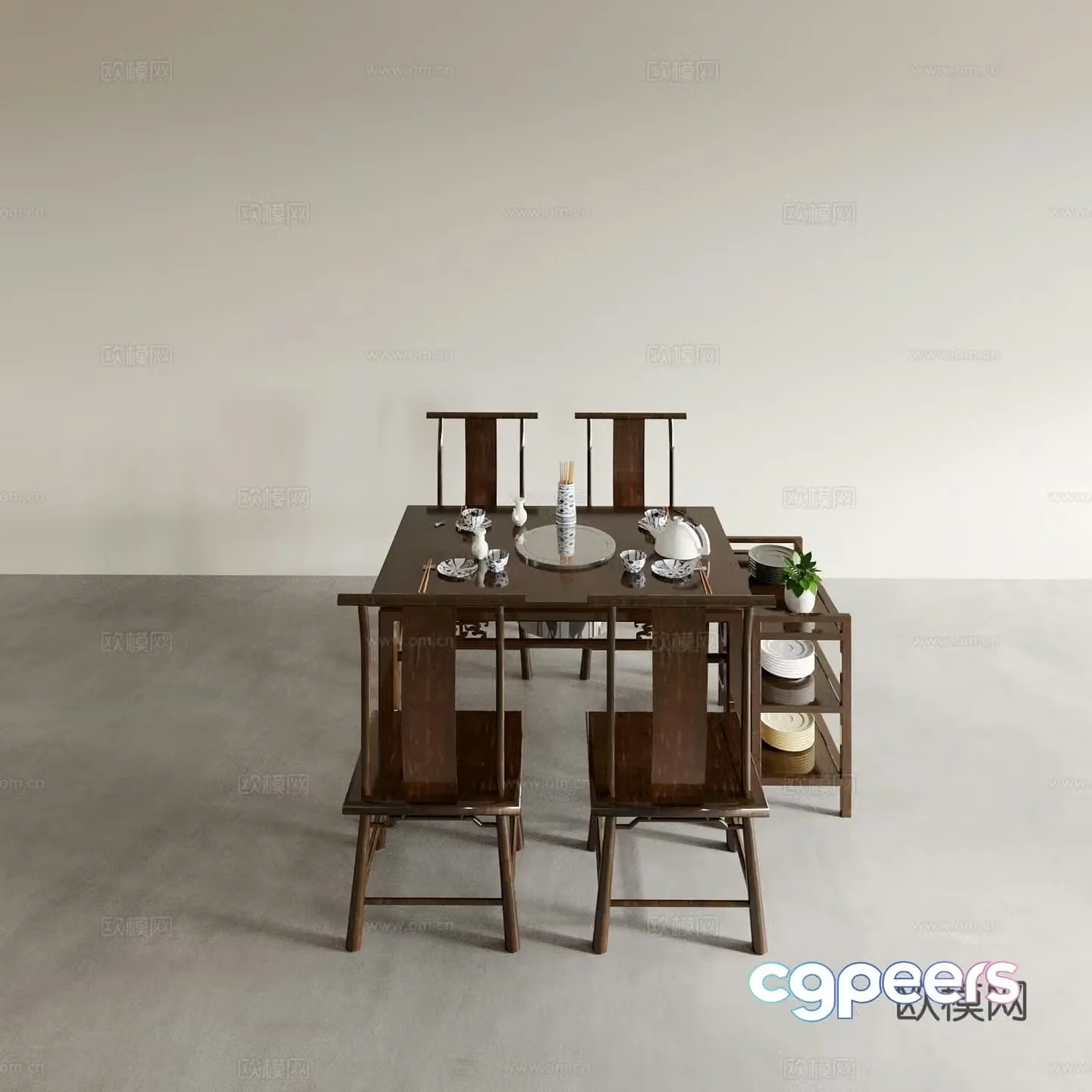 Dining table and chairs living and dining table and chairs dining table and chairs wine table and chairs table and chair combination 3D model