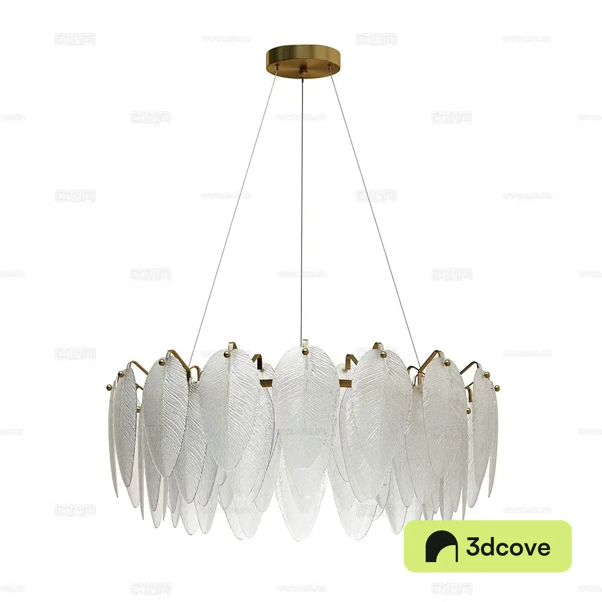 Modern minimalist chandelier feather chandelier