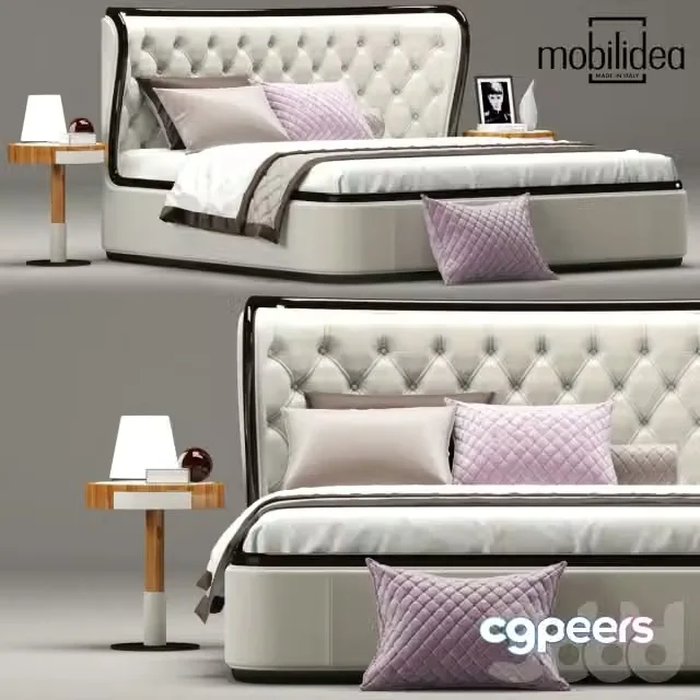 3ds Max Free – Bed Margot Mobilidea