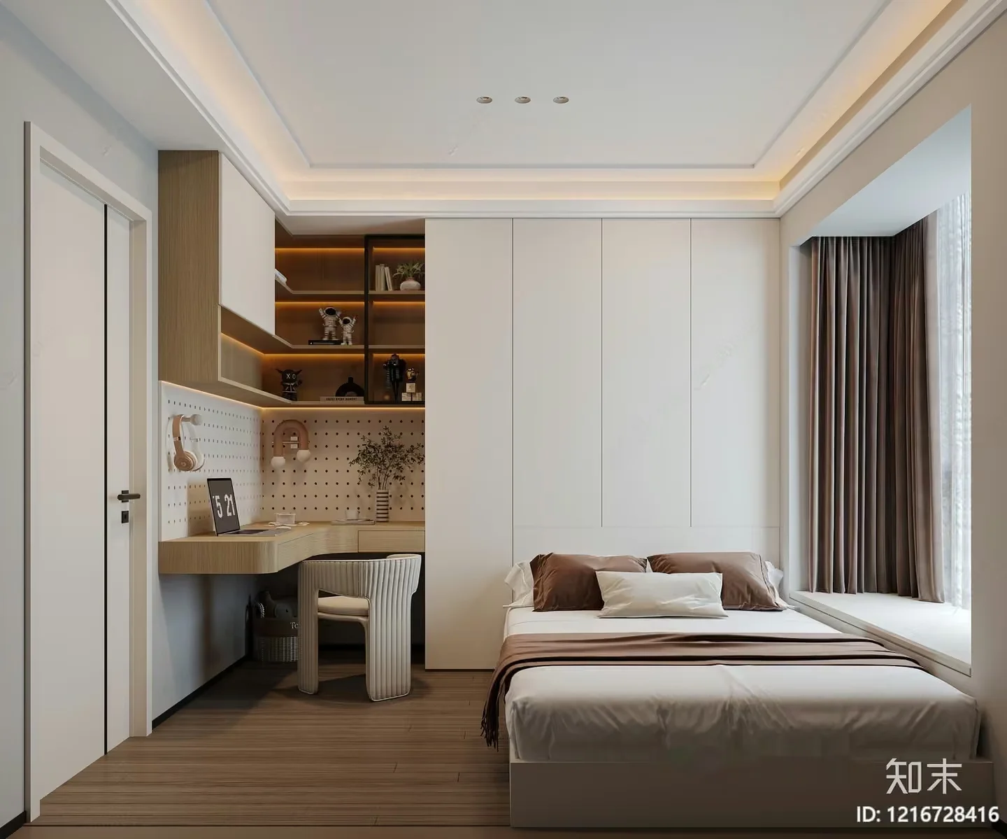 Modern Bedroom 3D Model – 15804 – VRAY Render