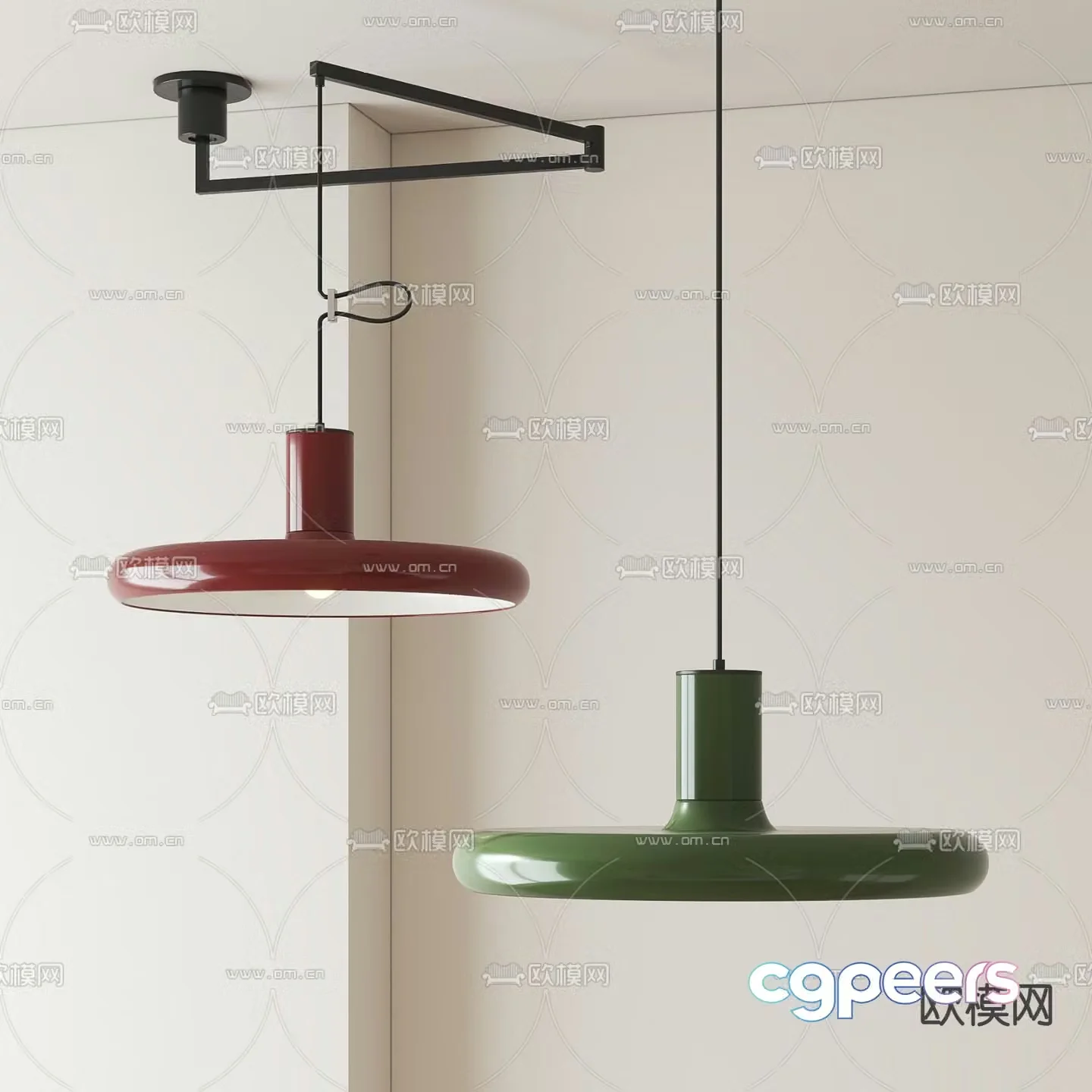 Medieval style chandelier 3d model
