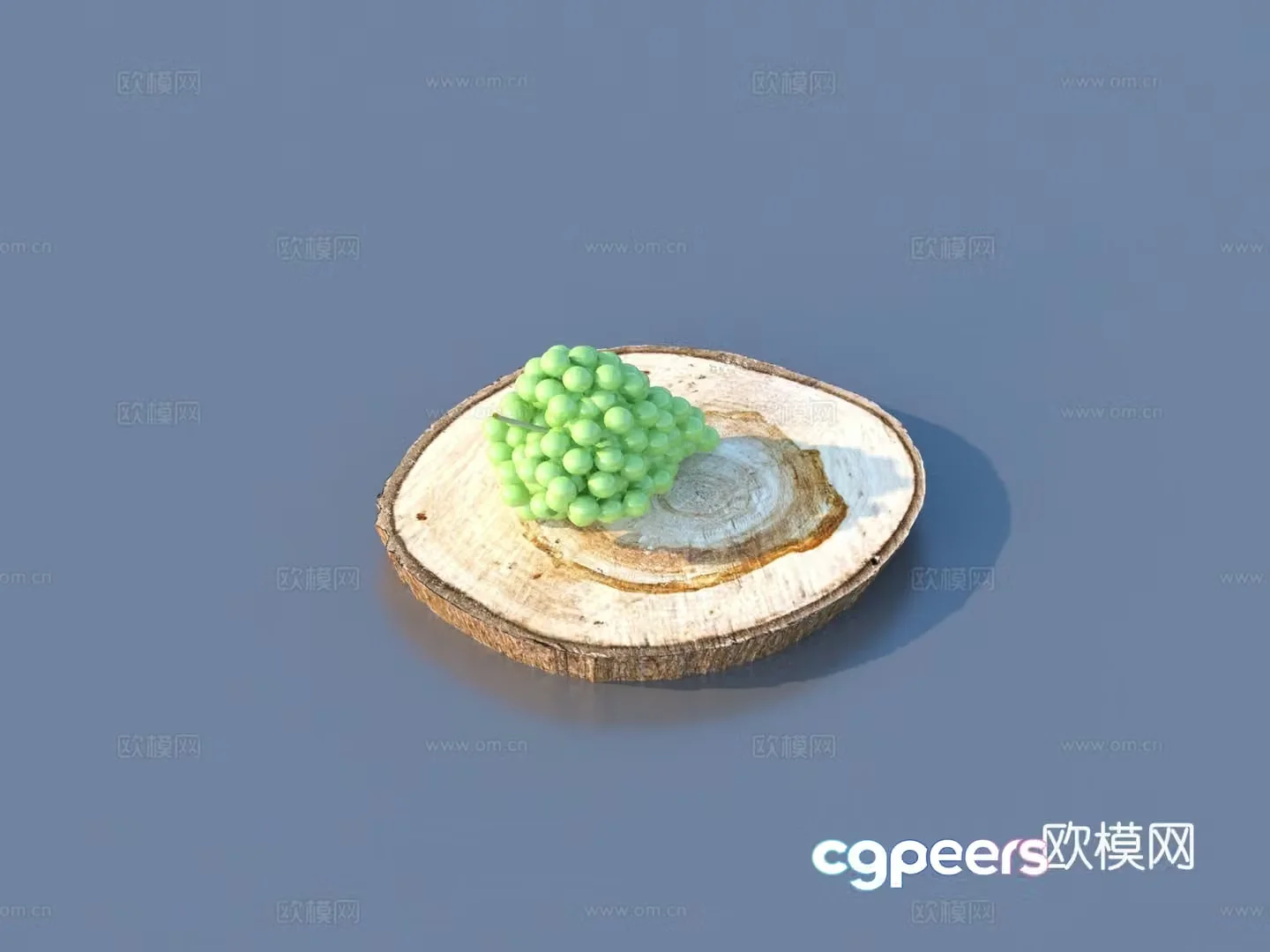 Grapes Fruits Cutting Board Cutting Board 3D Model