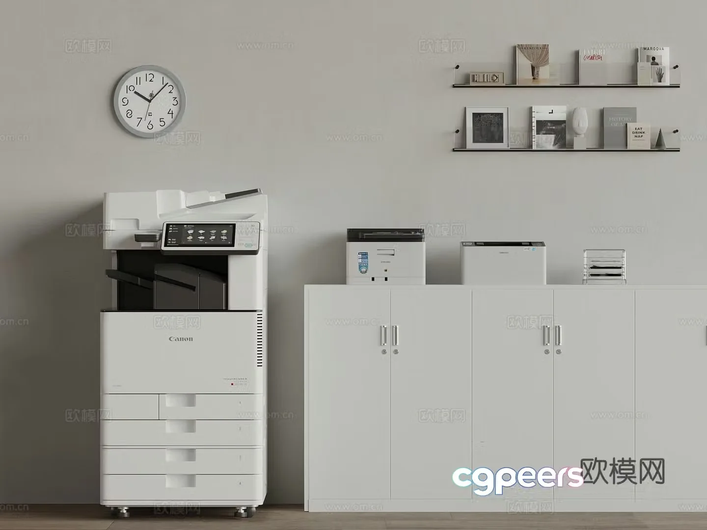 02 Modern printer 3D model