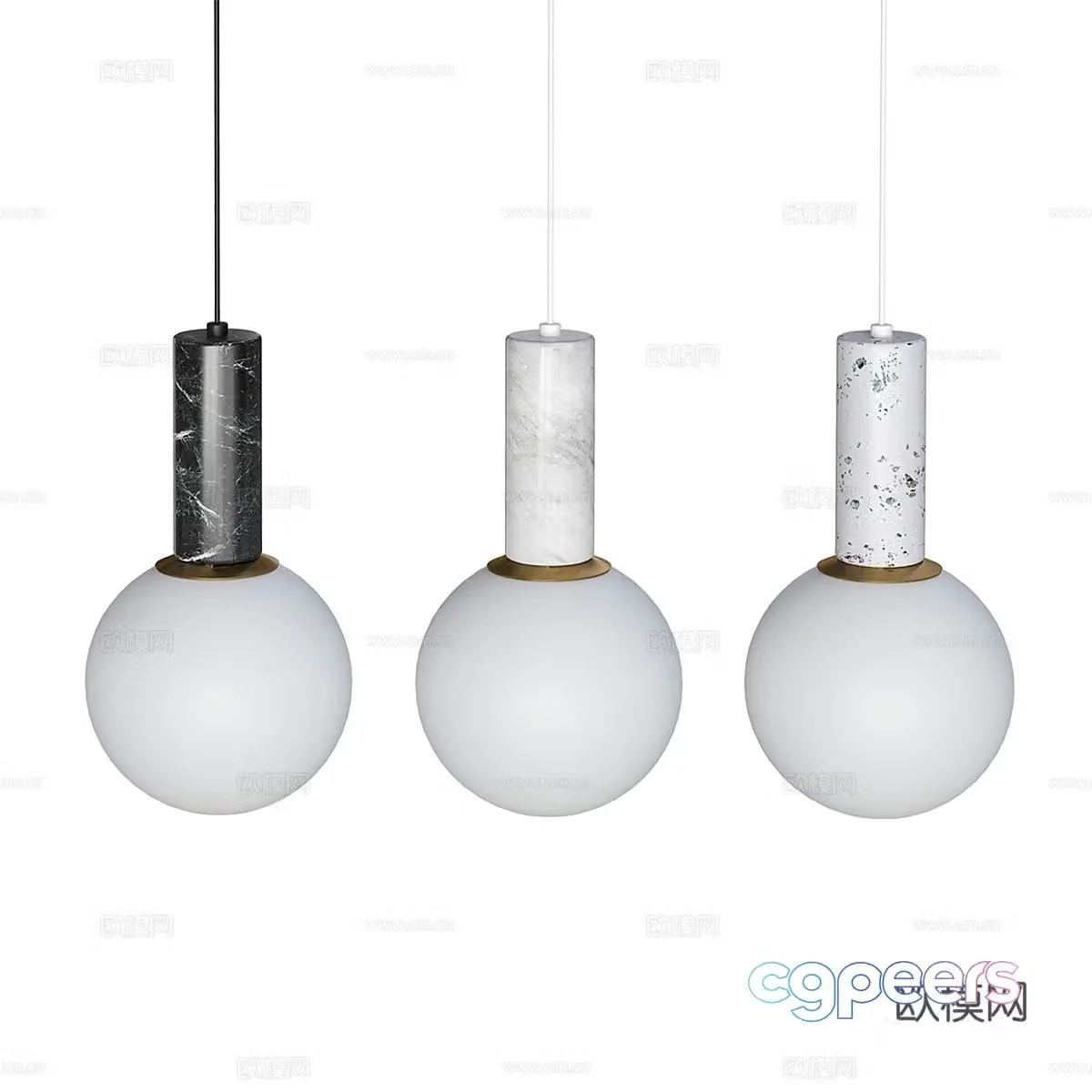 Modern simple chandelier chandelier simple chandelier dining chandelier living room chandelier spherical chandelier 3d model