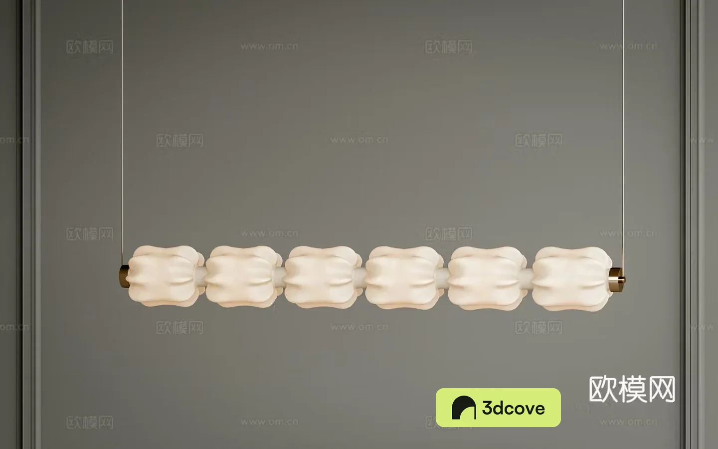 Creamy wind chandelier