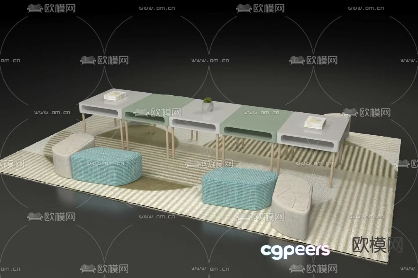 Children’s tables and chairs game tables and chairs 3d model