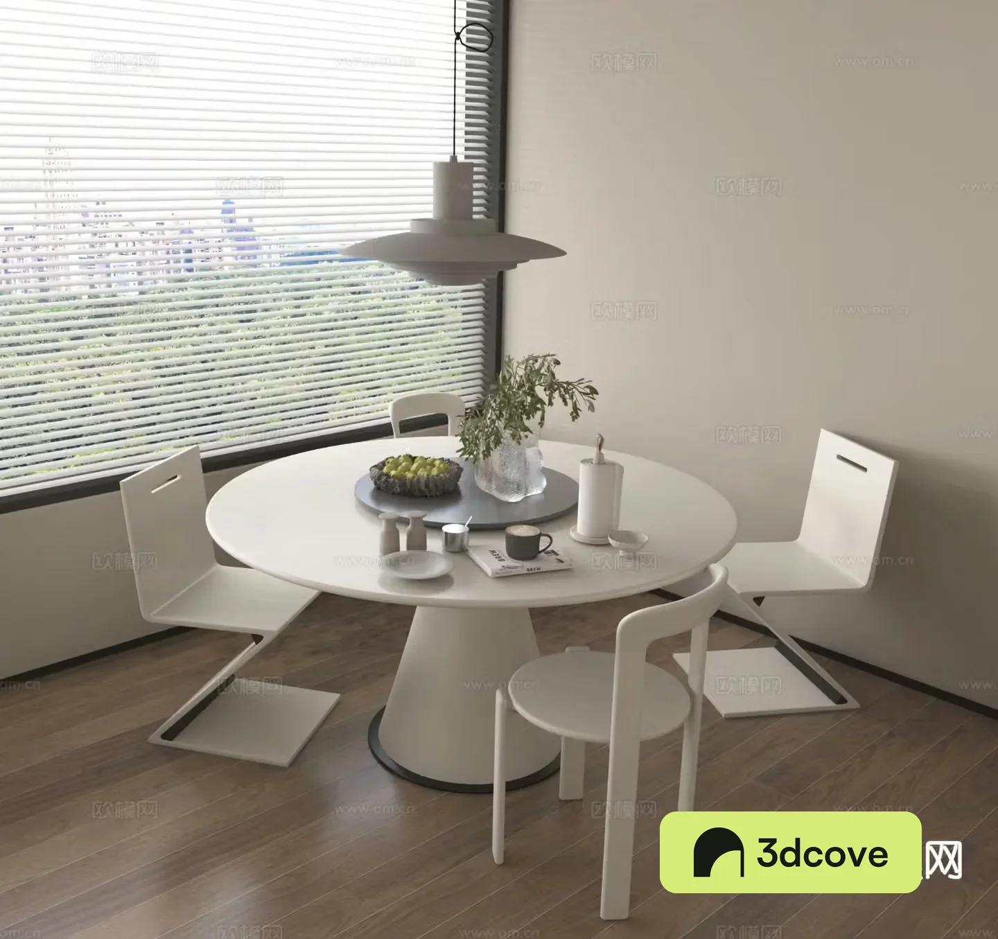 Modern dining table and chairs round table dining chair