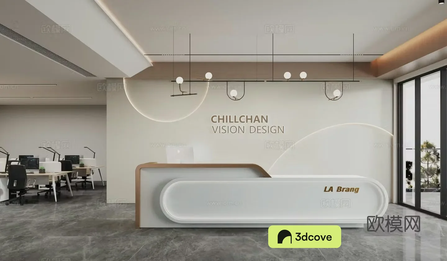 Modern company front desk
