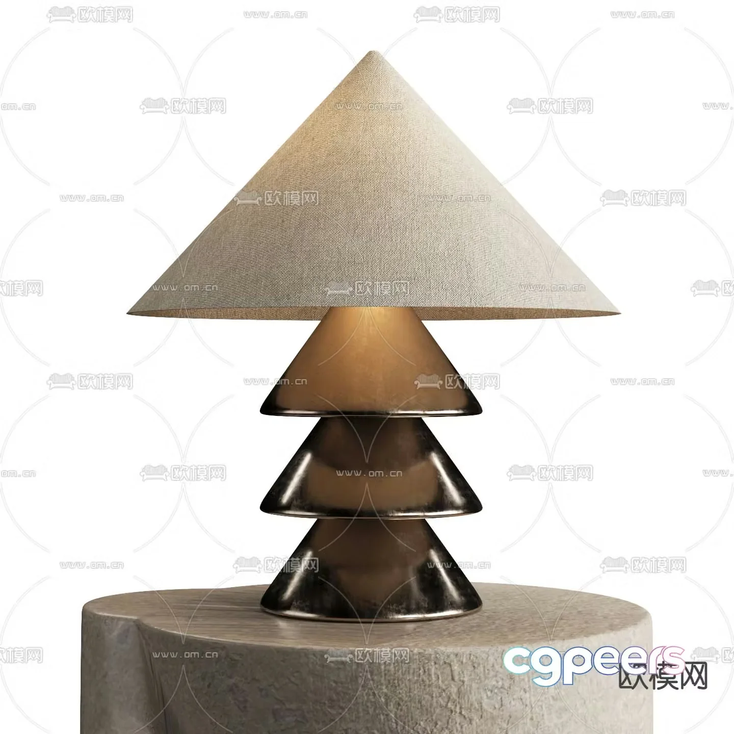 FLOS tapered table lamp 3d model