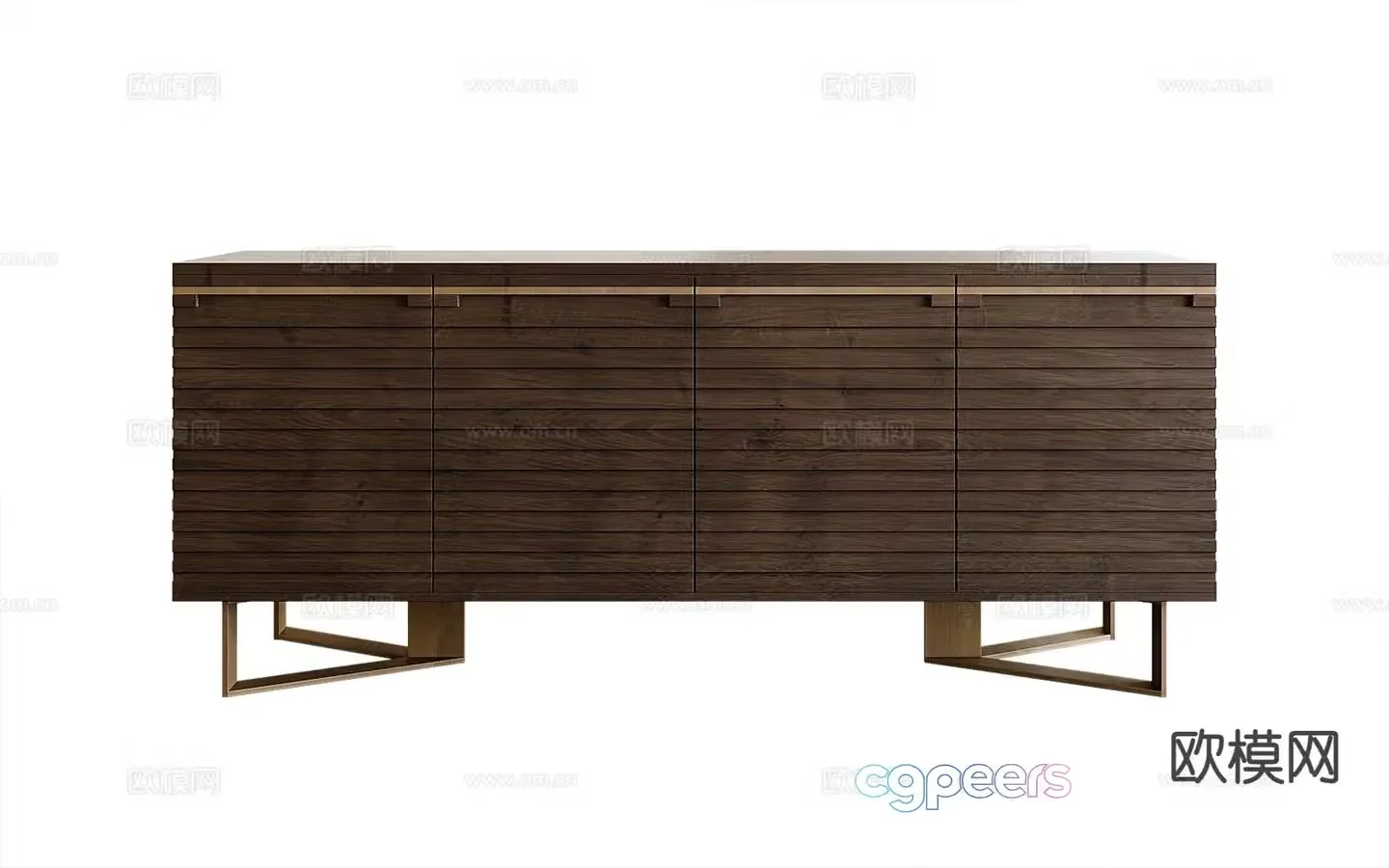 Italian style end view cabinet entrance cabinet side cabinet 3D model