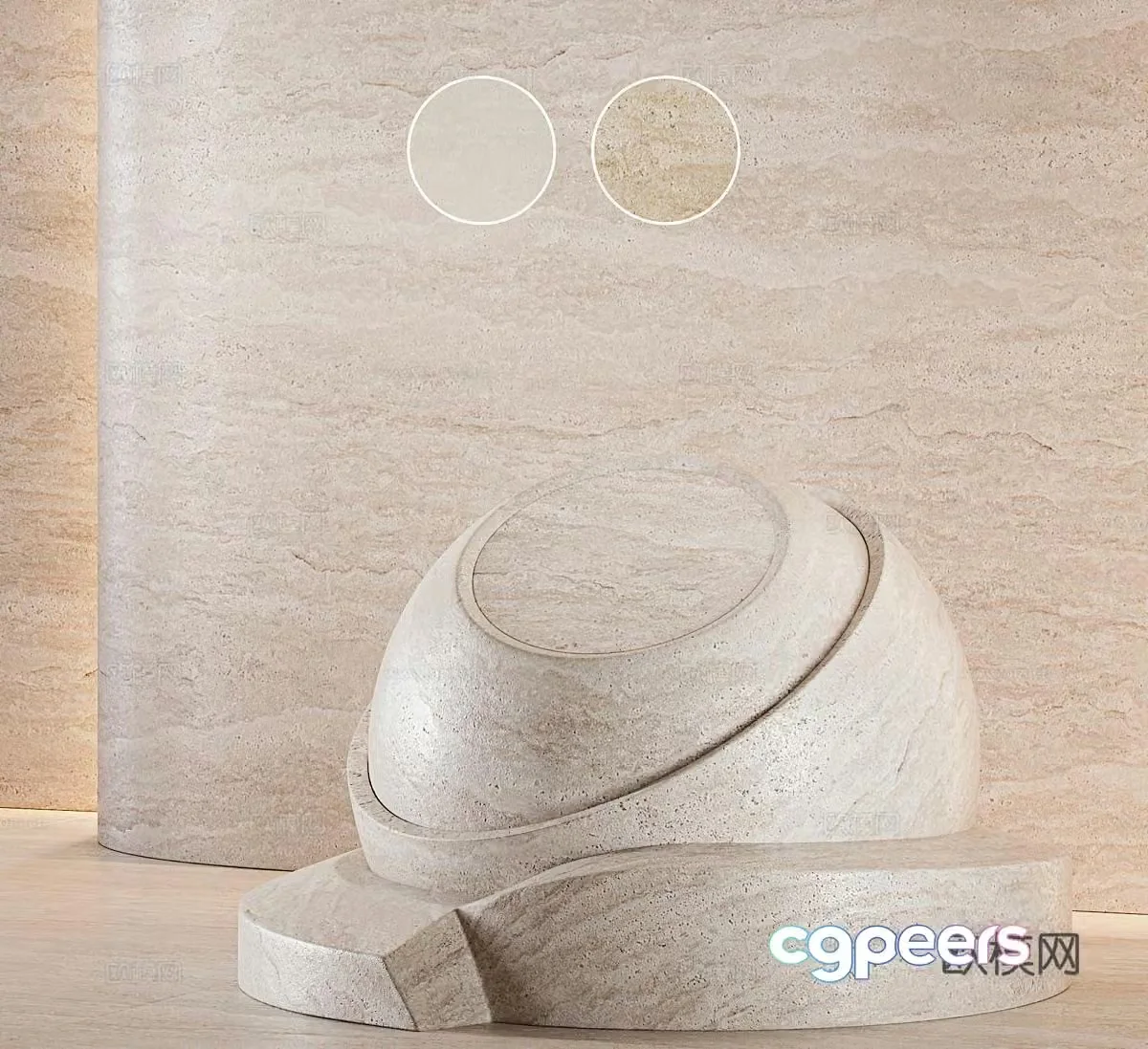 Foreign quality seamless cave stones PBR cave stones White cave Yellow cave Marble 3D model