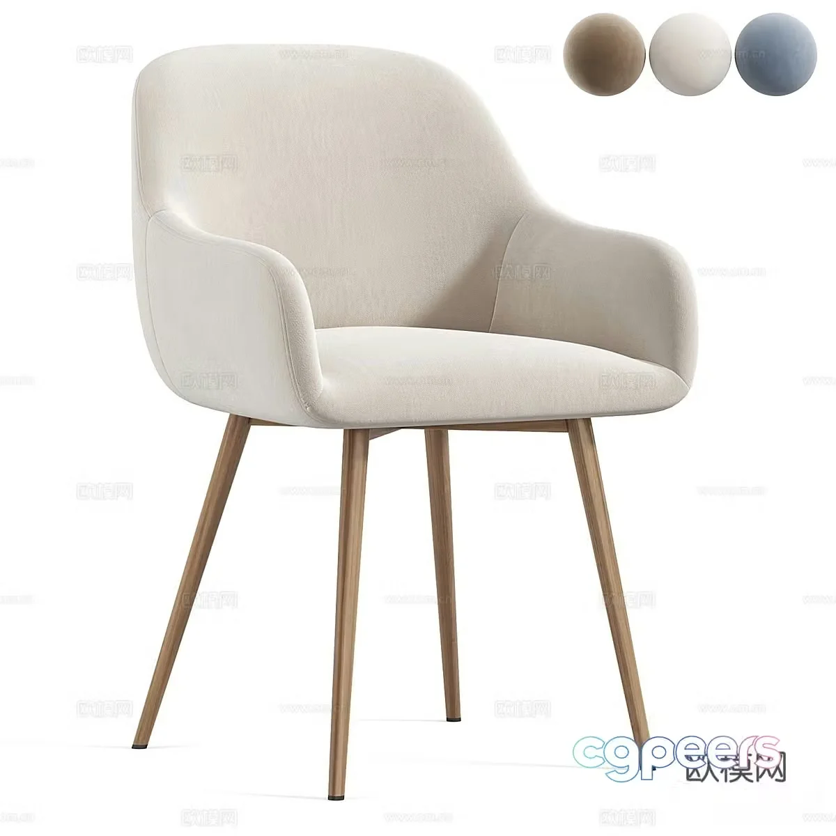 Single chair 3d model