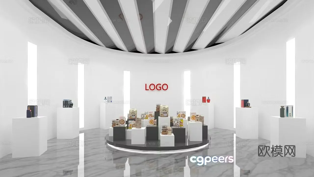 Exhibition hall 3d model