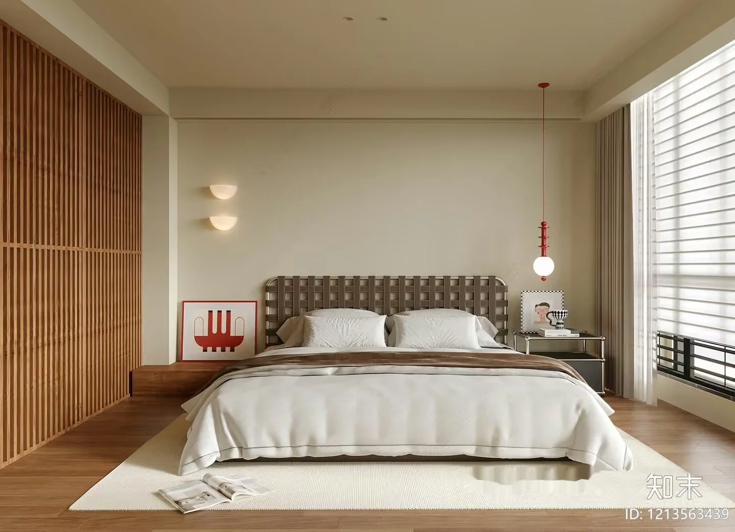 Cozy Bedroom 3D Model – 17039 – VRAY Render