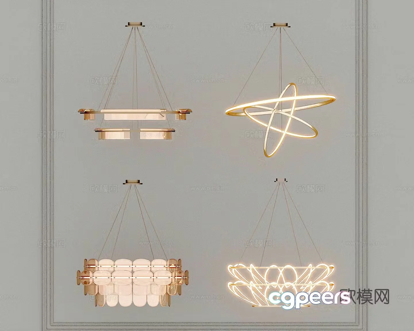 Lamps Chandelier Lighting Decorative Lights 3D Model