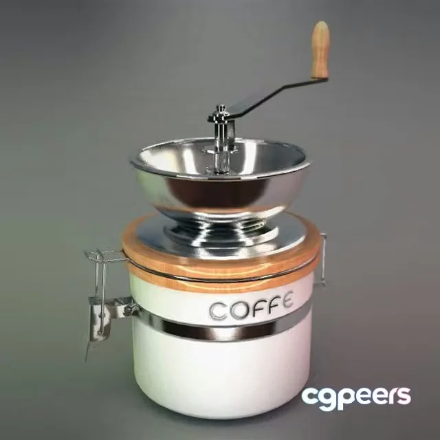 3ds Max Free – Manual coffee grinder