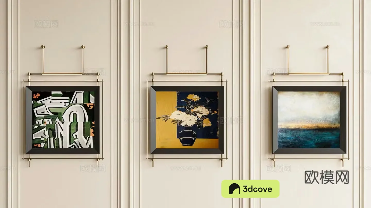 French cream hanging paintings hanging painting combination decorative painting combination painting hanging painting French decorative painting