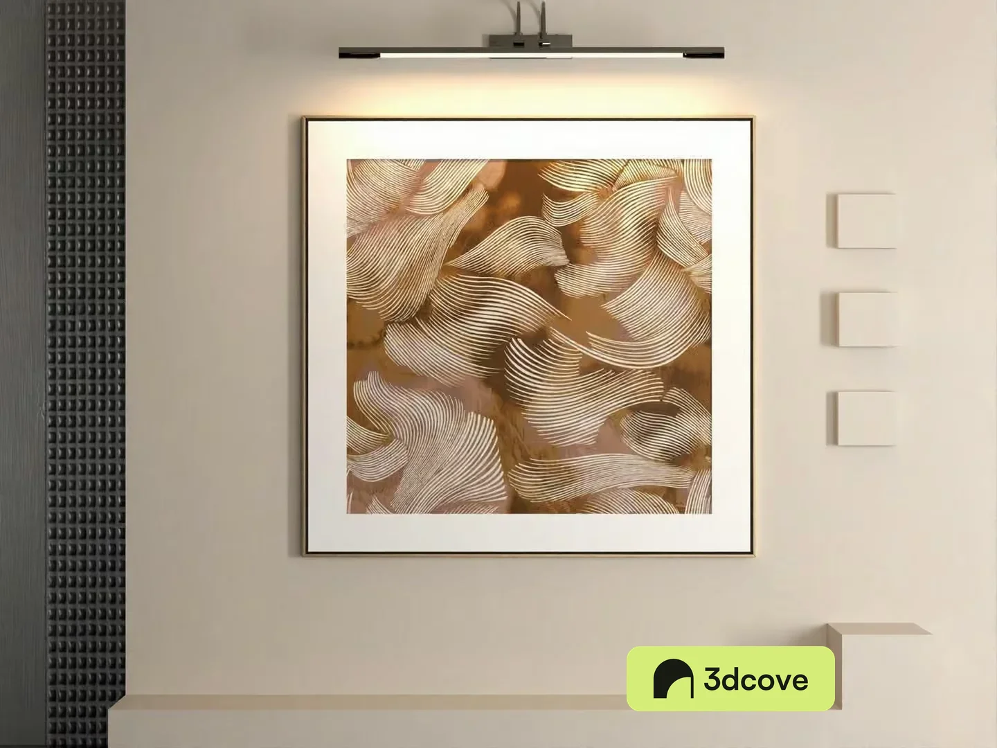 Modern Gold Abstract Art