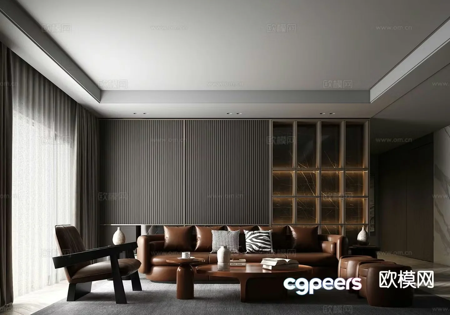 Italian living room 3d model