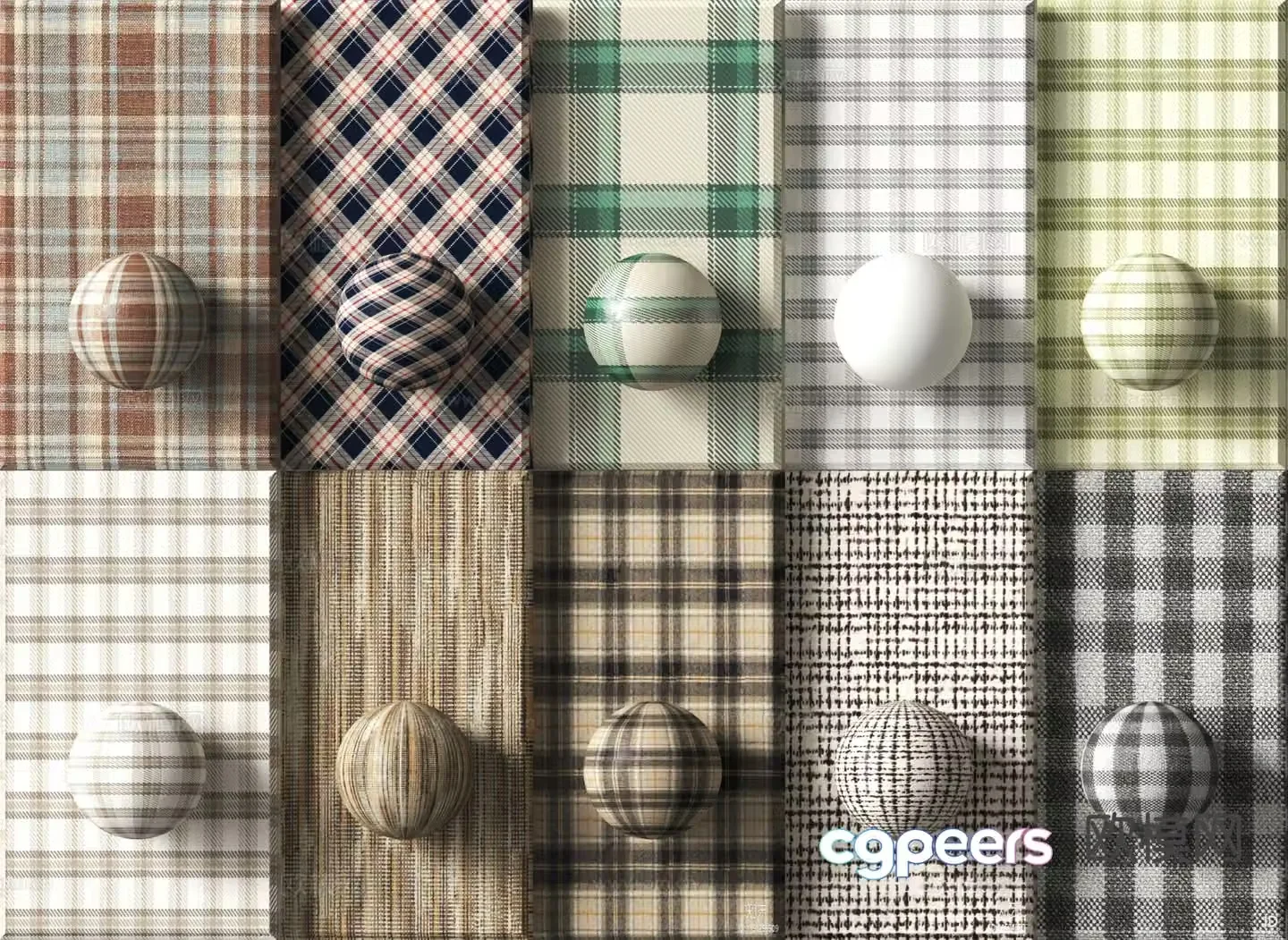 Modern plaid pattern 3d model