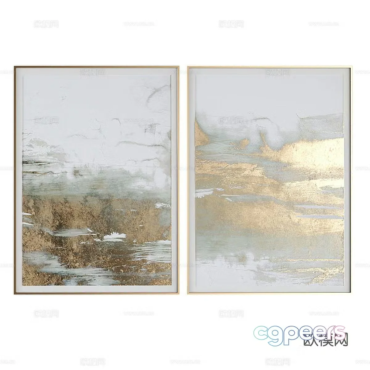 Abstract painting Decorative paintings Living room hanging paintings Restaurant hanging paintings Tea room hanging paintings Study hanging paintings Entrance 3D model