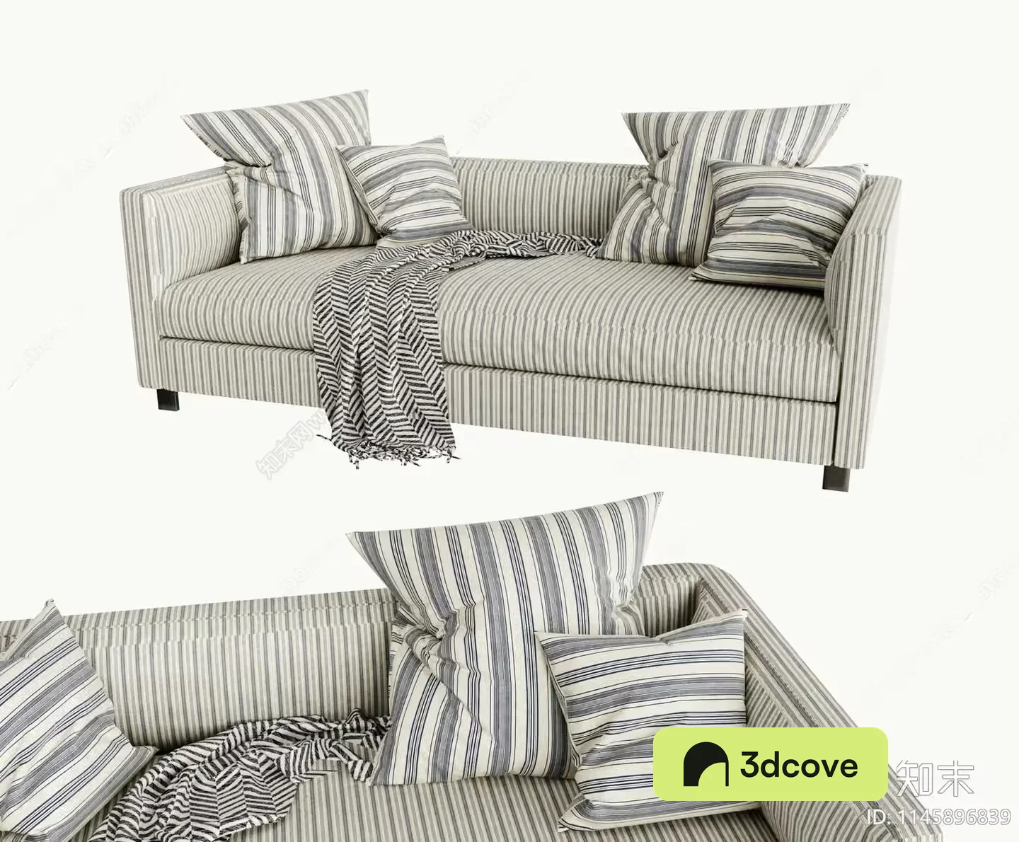 A Striped Couch