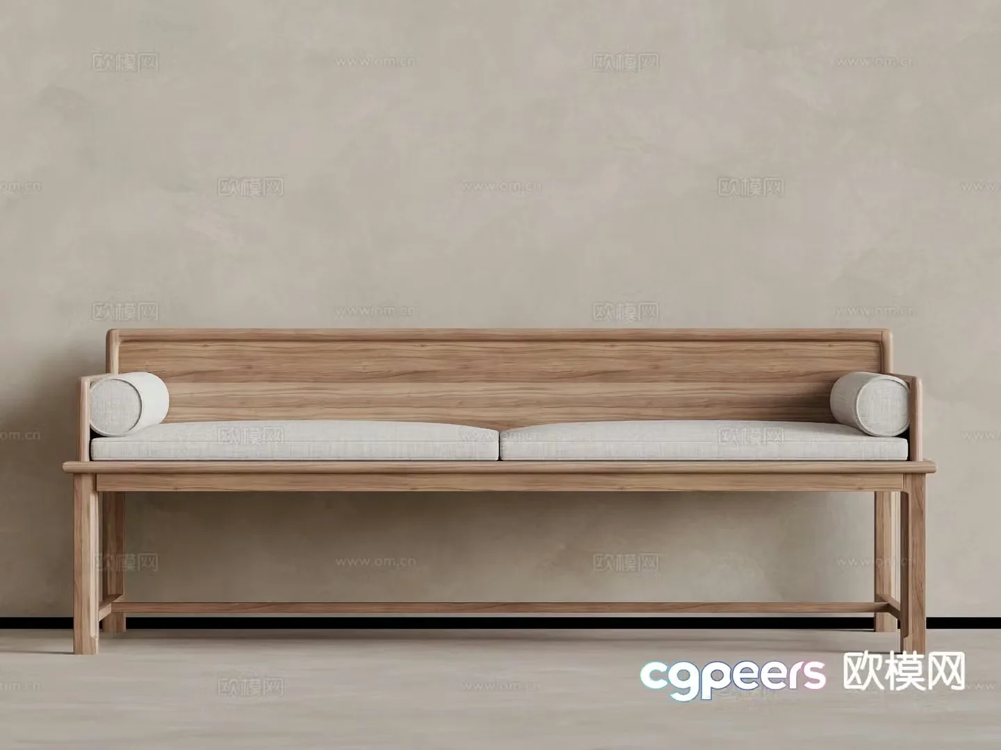 New Chinese style Arhat bed 3D model