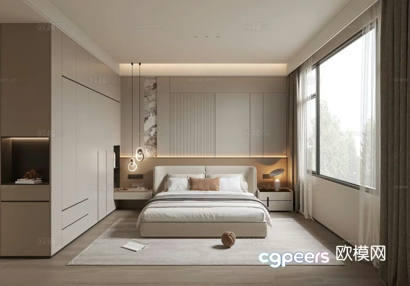 Modern bedroom 3d model