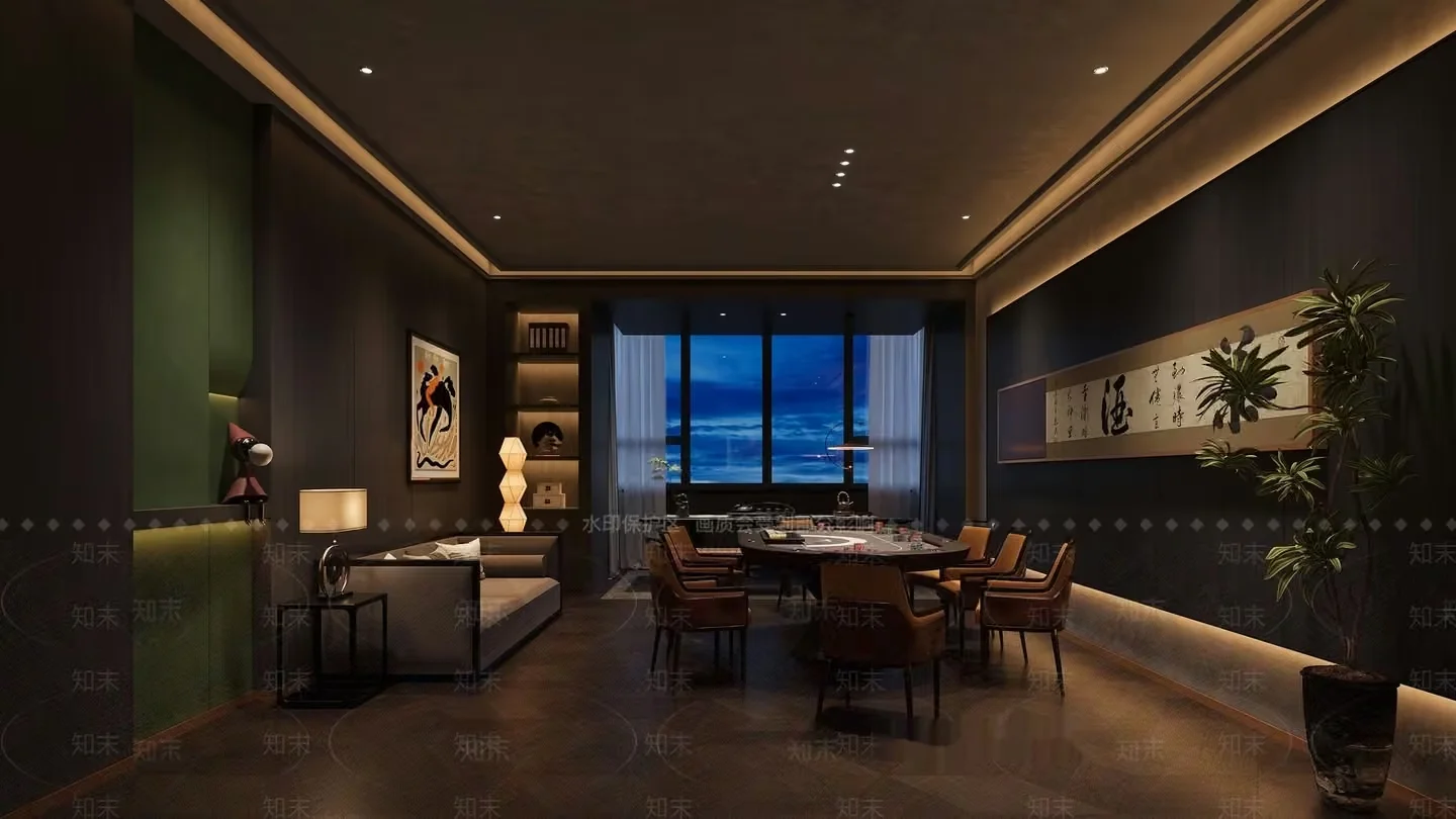 Modern Dining Room 3D Model – 748 – VRAY Render