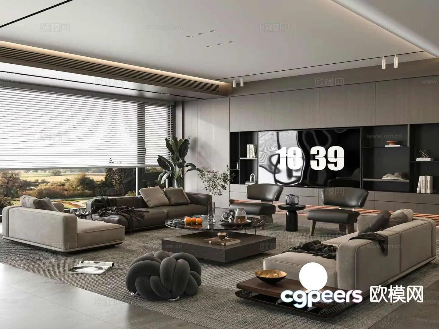 Italian living room 3d model