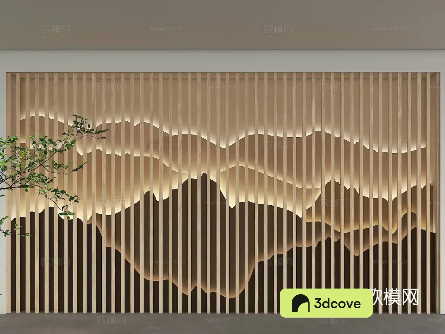 New Chinese style grille background wall landscape grille background wall pop painting background grid