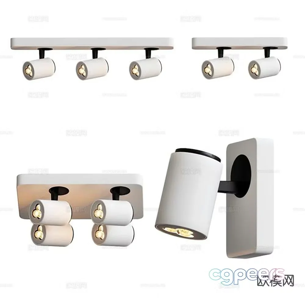 downlight spotlight lighting fixture 3d model