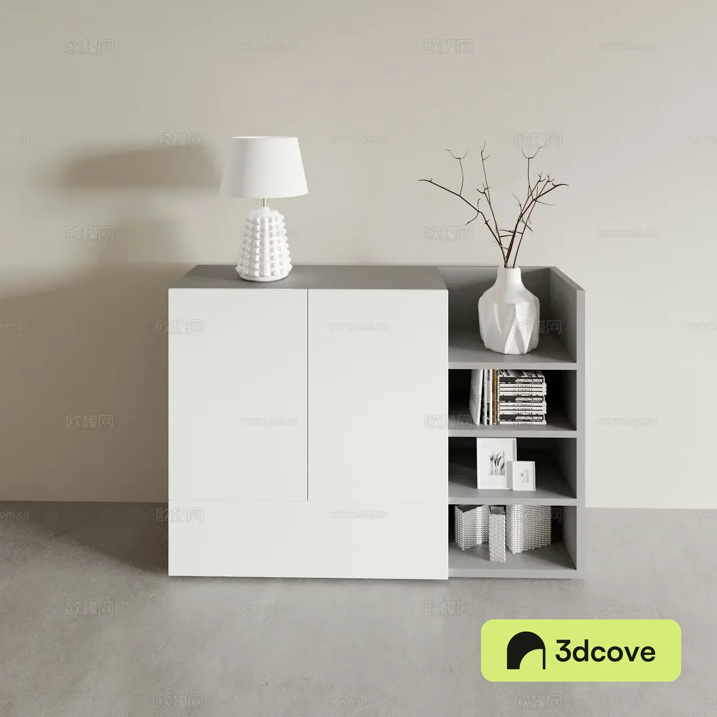Simple side view cabinet drawer cabinet low cabinet entrance cabinet