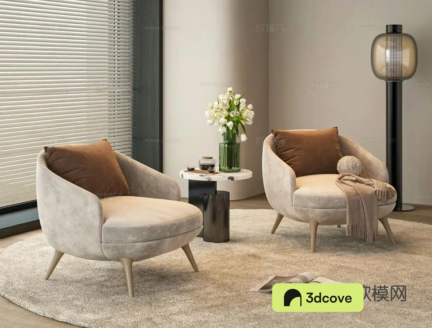 French leisure chair fabric chair sofa chair