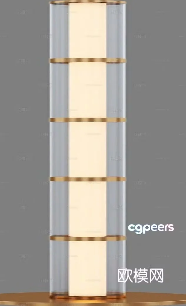 Simple wall lamp glass wall lamp 3d model