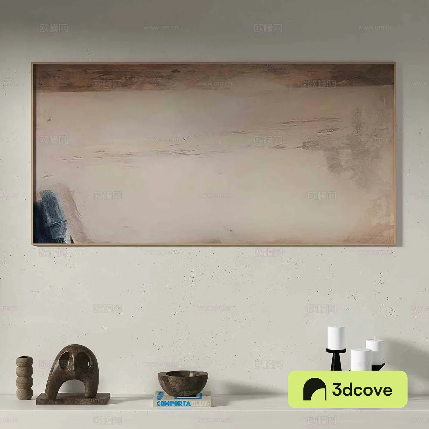 Wabi-sabi abstract painting decorative painting