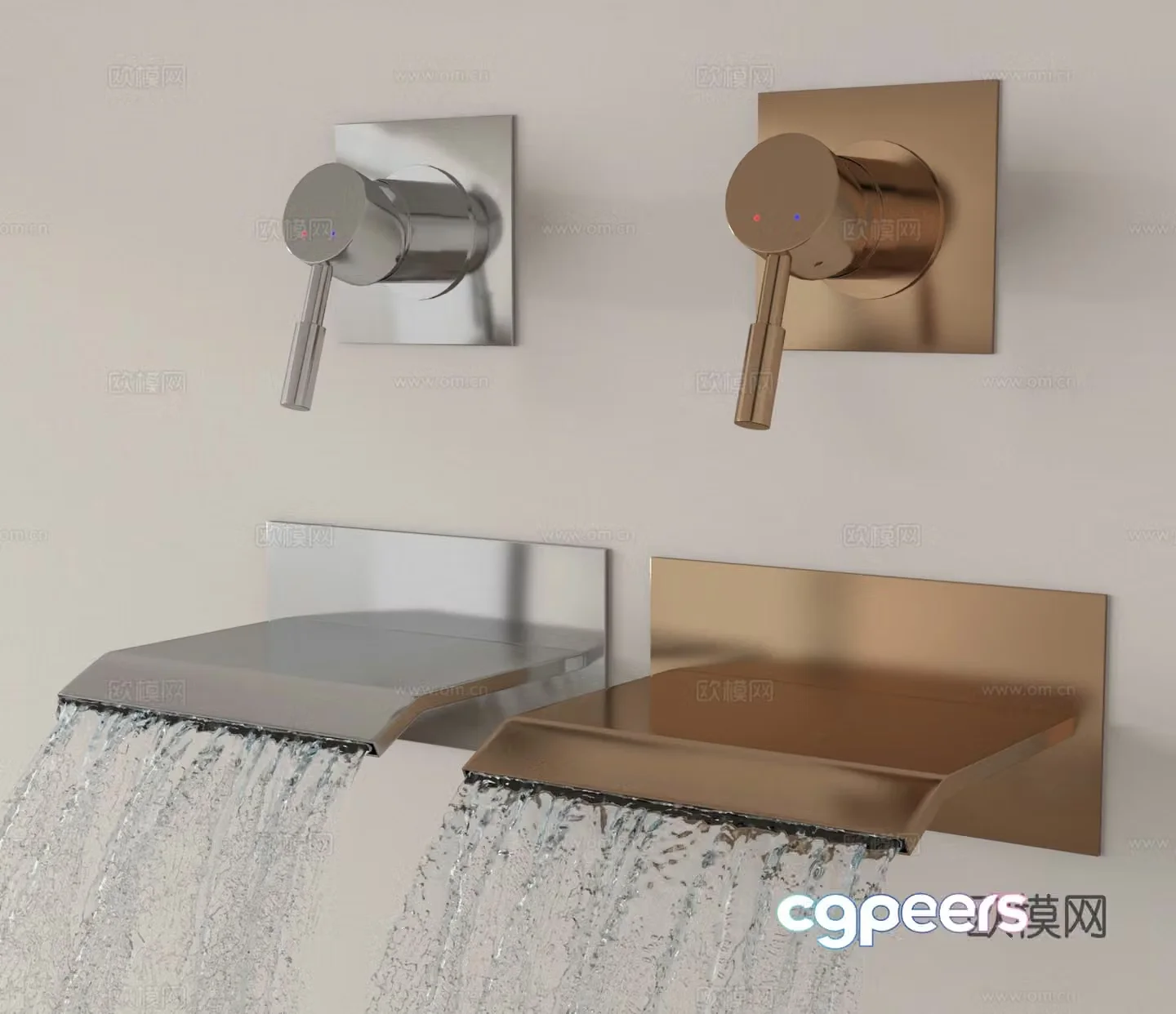 Faucet Bathtub faucet 3d model