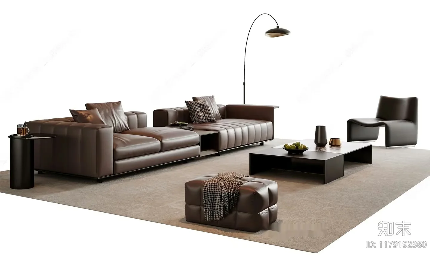 Modern Living Room 3D Model – 5467 – VRAY Render