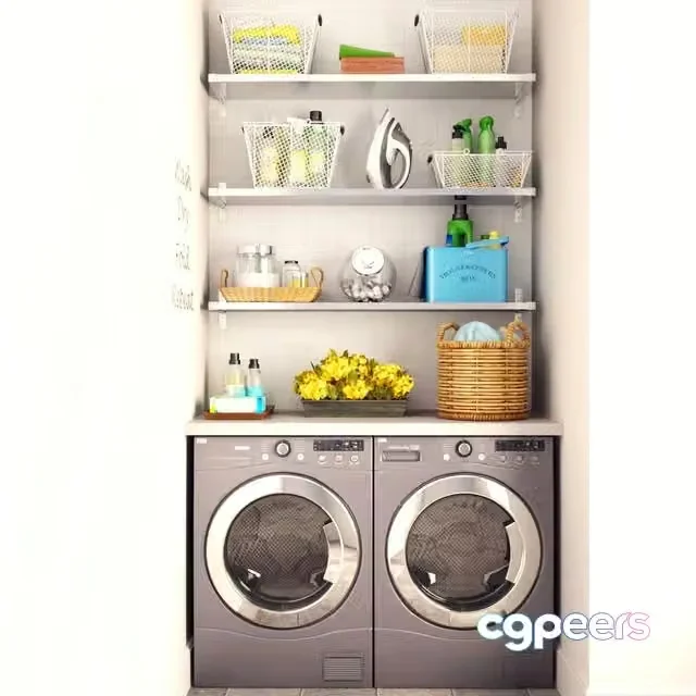 3ds Max Free – Washing_SET
