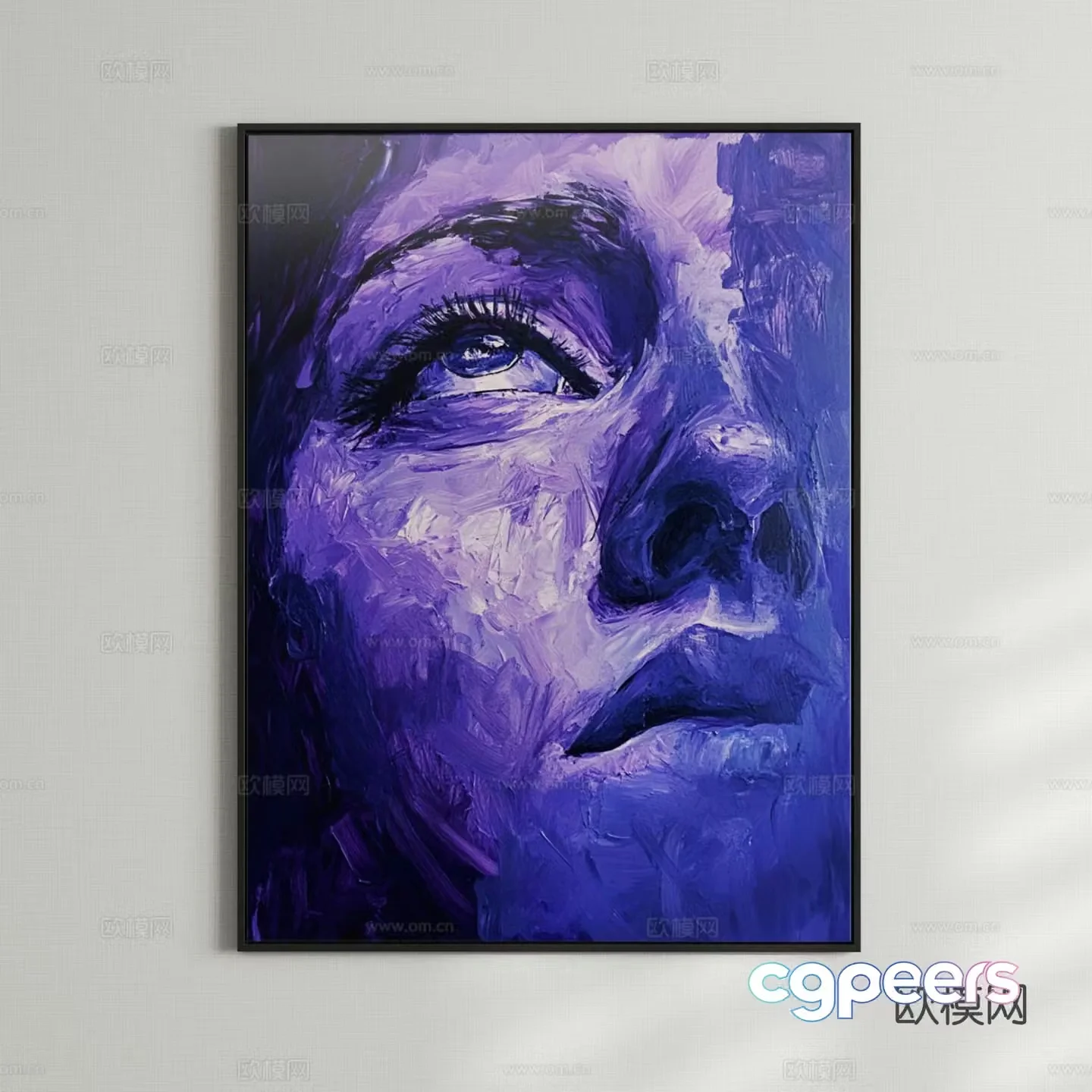 Modern creative oil painting art painting decorative painting 3D model