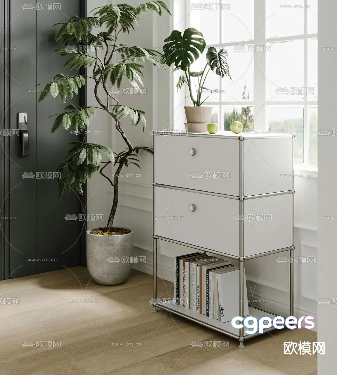 USM modern chest of drawers side cabinet 3d model