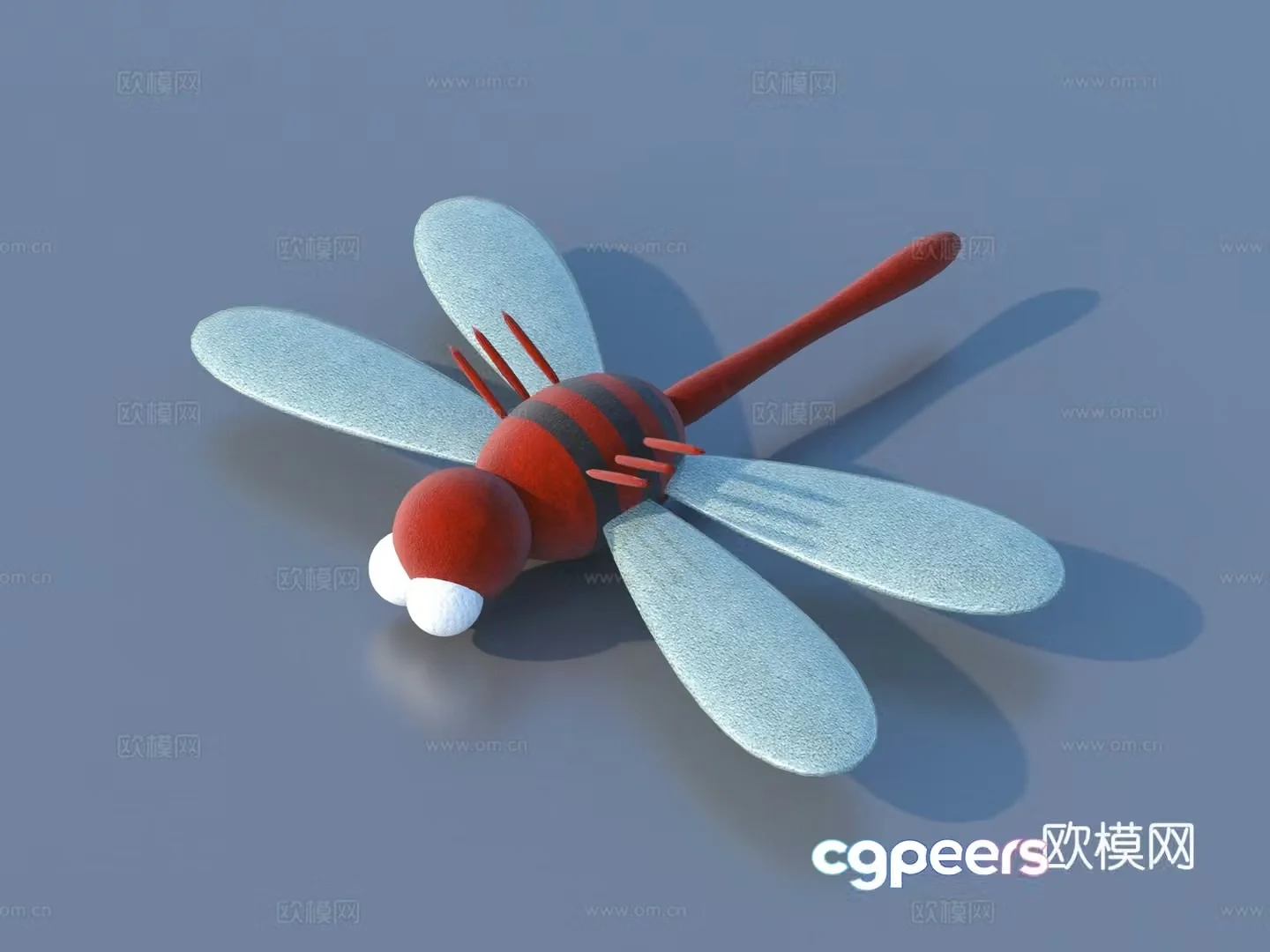 Dragonfly Toy Cartoon 3d Model