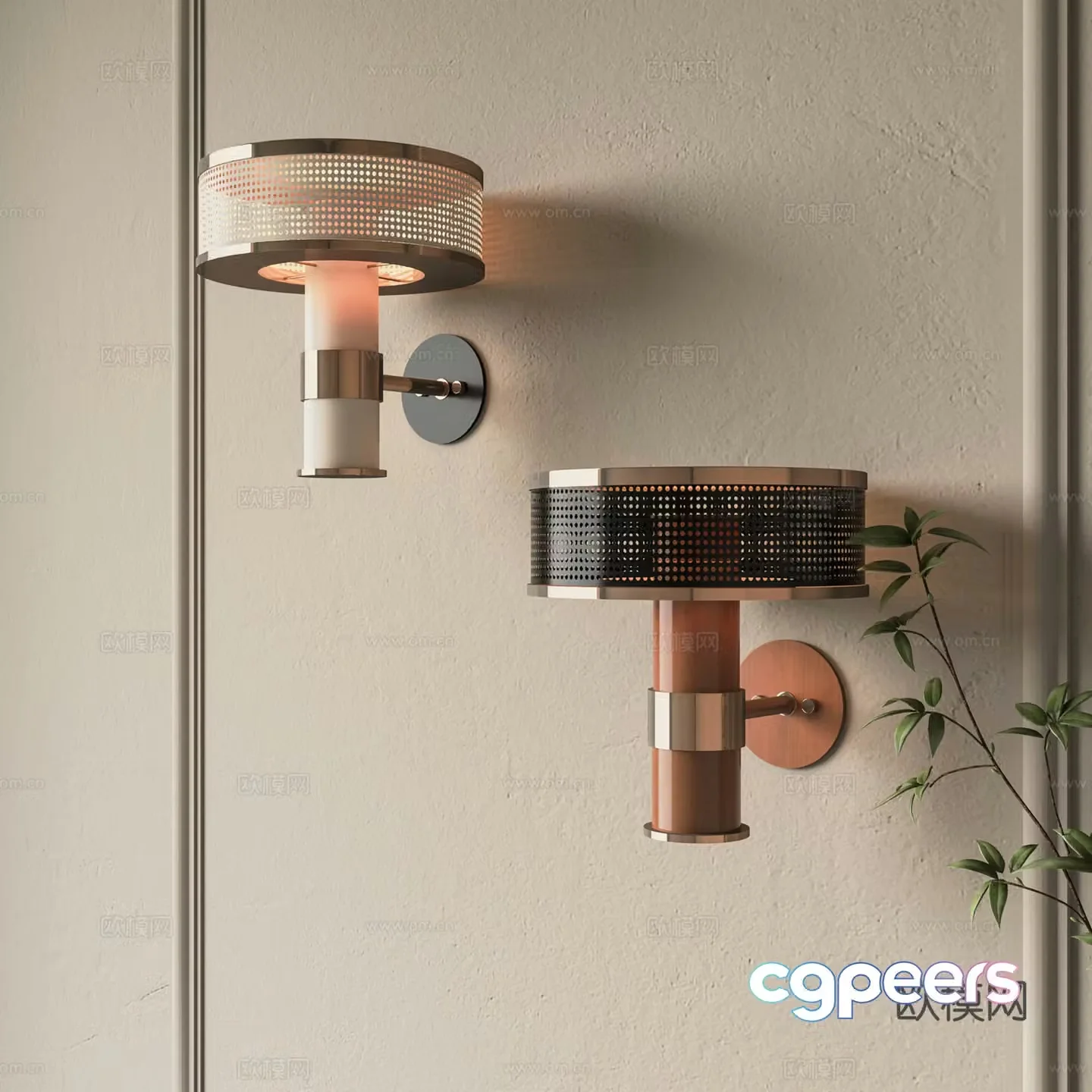Modern wall lamp 3d model