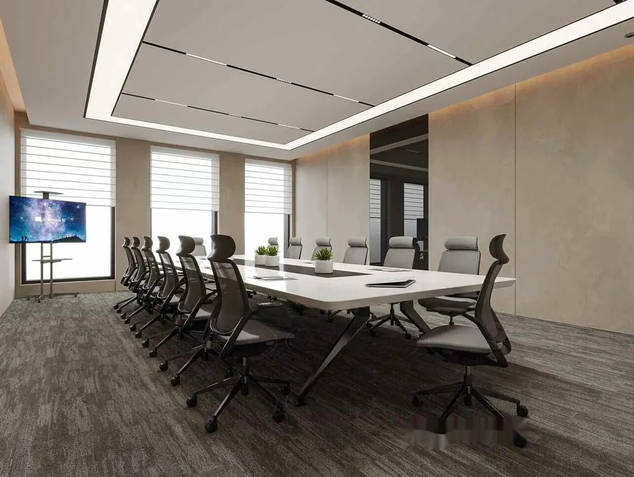 Modern Conference Room 3D Model – 17504 – CORONA Render