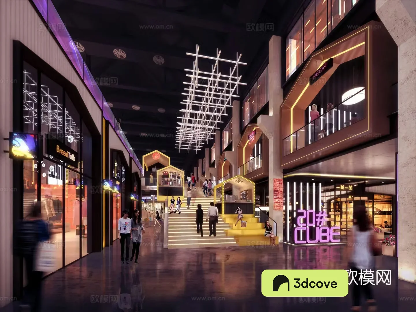 Indoor commercial street